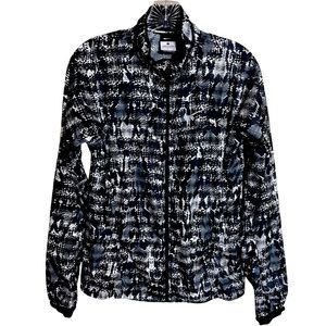 Nike | Running Jacket | Full Zip Vented Back | Black White | Small